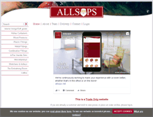 Tablet Screenshot of allsops.net